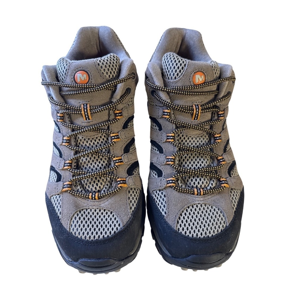 Merrell Moab Ventilator Hiking Shoes Gray Black Orange Vibram Mens Low Top Sz 11